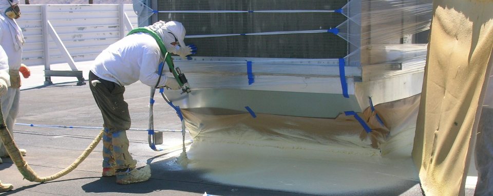 Spraying Polyurethane Foam
